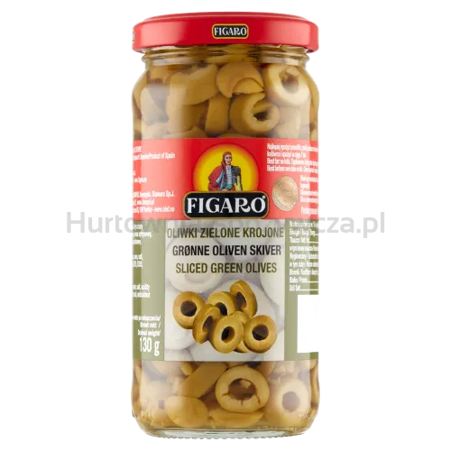 Figaro Oliwki Zielone Krojone 240G/130G 