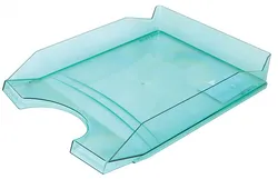 Szufladka Na Biurko Office Products, Polistyren/Pp, A4, Transparentna Zielona