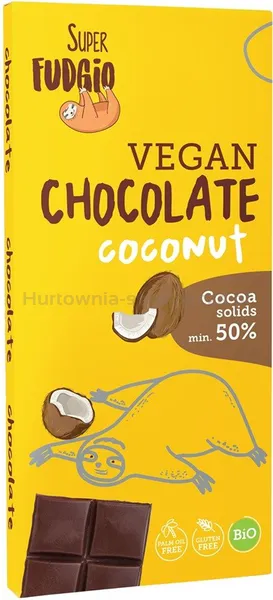 Wegańska Czekolada Kokosowa Bio 80 G