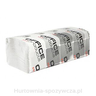 Ręczniki Składane Zz Makulaturowe Office Products, 1-Warstwowe, 4000 Listków, 20Szt., Białe