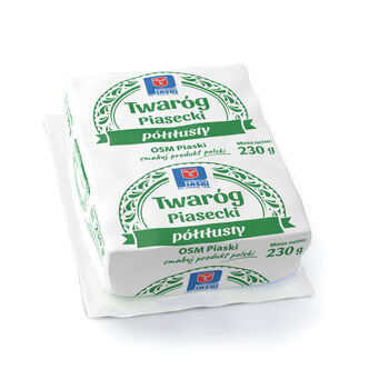 Piasecki Twaróg Półtłusty Kostka 230 G