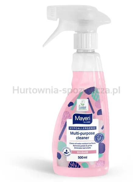 Spray do czyszczenia powierzchni uniwersalny rabarbarowy hipoalergiczny 500 ml