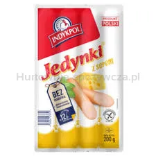 Indykpol Parówki Jedynki z serem 200 g 