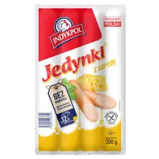 Indykpol Parówki Jedynki z serem 200 g 