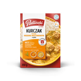 Pudliszki Kurczak w Sosie Musztardowo-Miodowym 350g<br>(Data przydatności 12.07.2025)