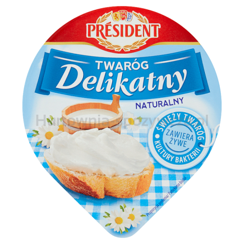 President Twaróg Delikatny Naturalny 150G