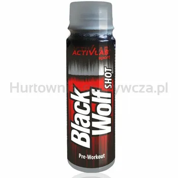 Activlab Shot Przedtreningowy Wieloskładnikowy Black Wolf Shot 80 ml   (Buteleczka 80 Ml)