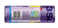 Worki na śmieci JAN NIEZBĘDNY, magnum flex, z taśmą, 35l, 15szt., lawendowe - 3