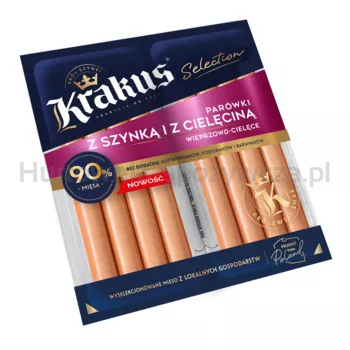 Parówki z szynką i cielęciną 2x80 g Krakus