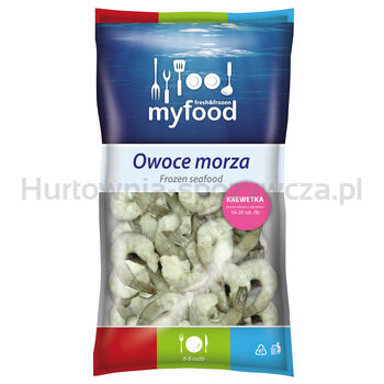 Myfood Krewetka Surowa Obrana Z Ogonem, Rozmiar: 16-20 Szt./Lb, 800G/1000 G