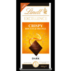 Lindt Excellence Crispy Wafer and Orange 100g