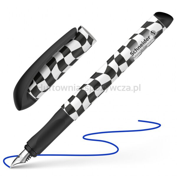Pióro wieczne SCHNEIDER Voice Black, M, black checked - 6