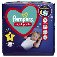 Pampers Night Pants Pieluchomajtki, Rozmiar 4, 25 Sztuk, 9Kg-15Kg