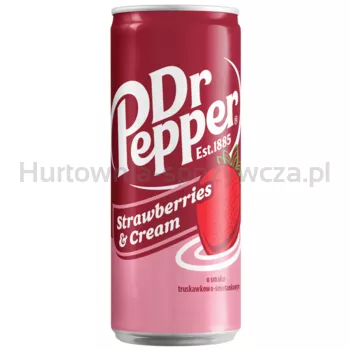 Dr Pepper Napój gazowany Strawberries &amp Cream 0,33L Kaucja