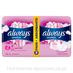 Always Sensitive Podpaski Ze Skrzydełkami 16 Szt