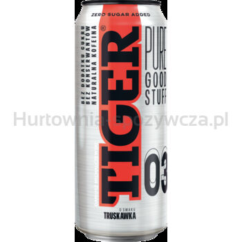 Tiger Pure gazowany napój owocowy o smaku truskawki 500 ml