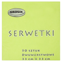 Grosik Serwetki Stołowe 33X33 Lemon 50 Sztuk 