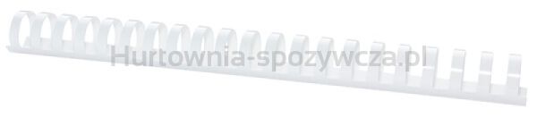 Grzbiety do bindowania OFFICE PRODUCTS, A4, 25mm (240 kartek), 50 szt., białe