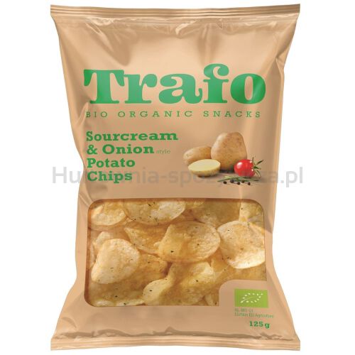 Chipsy Ziemniaczane O Smaku Śmietankowo - Cebulowym Bio 125 G - Trafo [BIO]