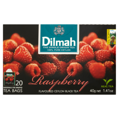 Dilmah Herbata Raspberry Flavoured Black Tea 20X2 G