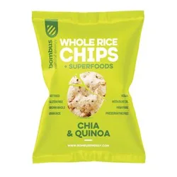 Chipsy Ryżowe Pełnoziarniste Z Chia I Quinoa Bezgl. 60 G
