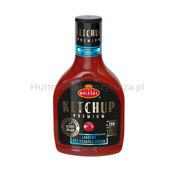 Roleski Ketchup Łagodny Premium Bez Dodatku Cukru 425G