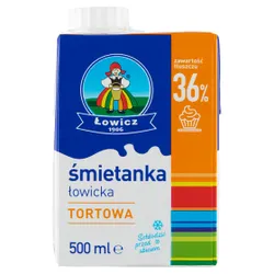 Łowicz Śmietanka UHT36% 500G 