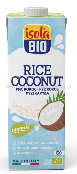 Napój Ryżowy Kokosowy Bezgl. Bio 1 L