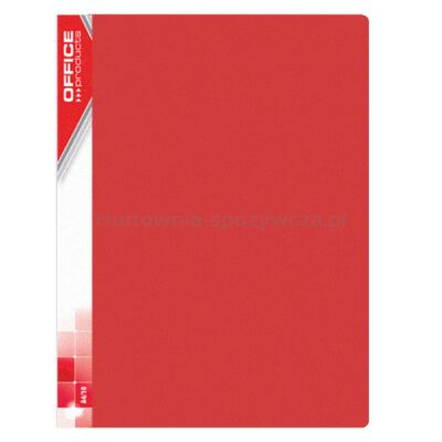 Office Products Teczka ofertowa PP, A4, 850mikr., 40 koszulek, czerwona 
