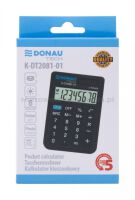 Kalkulator kieszonkowy DONAU TECH, 8-cyfr. wyświetlacz, wym. 90x60x11 mm, czarny - 7