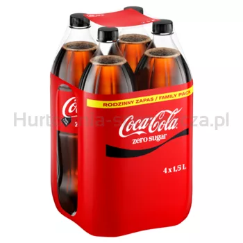 Coca-Cola Zero 4 x 1,5L - Kaucja