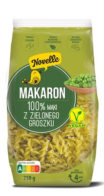 Makaron Proteinowy (Z Groszku Zielonego) Świderki 250 G - Novelle [BIO]