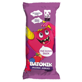 Beraw Kids Batonik Jagoda Jabłko 25G