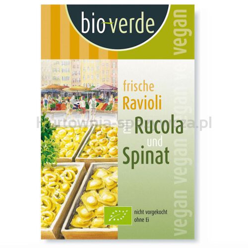 Ravioli Świeże Z Rukolą I Szpinakiem Bio 250 G - Bio Verde [BIO]