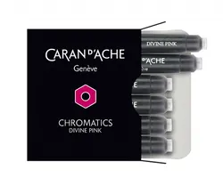 Naboje Caran D'Ache Chromatics Divine Pink, 6Szt., Różowe