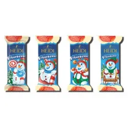 Heidi Snowman white chocolate & strawberry filling, 45g