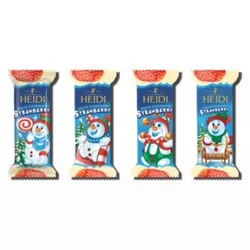 Heidi Snowman white chocolate  strawberry filling, 45g