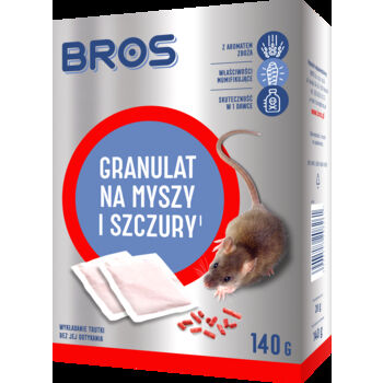 Bros granulat na myszy i szczury 140g