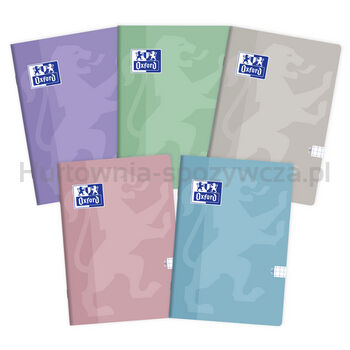 Oxford Zeszyt Touch Pastel A5 60 kartek w kratkę z marginesem