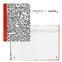 Notes Caran D'Ache, Keith Haring, Kropki, A5 - 3