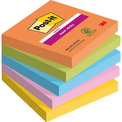 Post-It Karteczki Samoprzylepne Super Sticky, Boost, 76X76Mm, 5X90 Kart. 