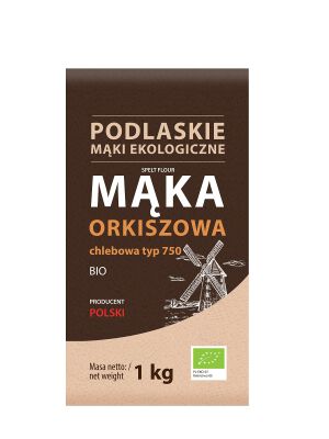 Mąka Orkiszowa Chlebowa Typ 750 Bio 1 Kg - Bio Life (Mąki Podlaskie) [BIO]