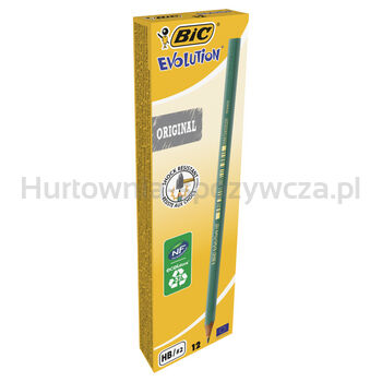 BIC Evolution Original 650 ołówek grafitowy bez gumki pudełko 12 sztuk