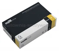 Rękawice nitrylowe, EASYCARE, 100 szt., rozmiar S, czarne - 4