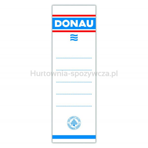 Donau Etykiety samoprzylepne do segregatora 54x153mm, jednostronne, 20szt. 