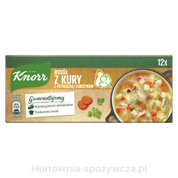 Knorr Rosół Z Kury Z Pietruszką I Lubczykiem 120 G (12 Kostek)