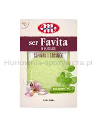 Mlekovita Favita Ser Kanapkowy Ze Szpinakiem I Czosnkiem 150G