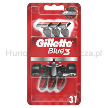 Gillette Blue3 Jednorazowe Maszynki Do Golenia Dla Mężczyzn, 3 Sztuki