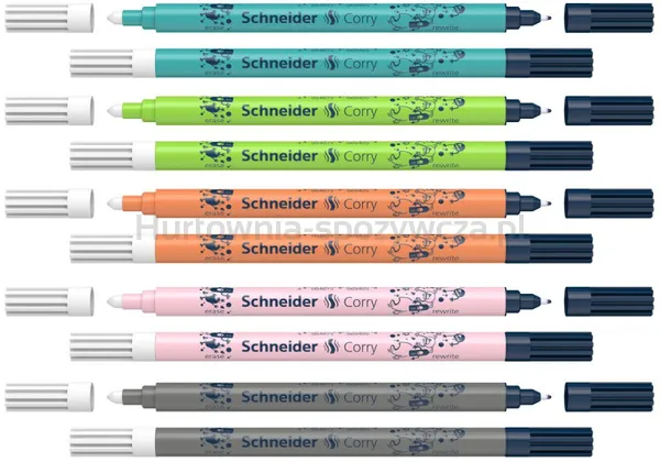 Wymazywacz do atramentu z cienkopisem SCHNEIDER Corry, mix kolorów