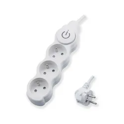 Przedłużacz 3 Gniazda Z Uziemieniem I Wyłącznikiem 3X1,5Mm? 1,5M